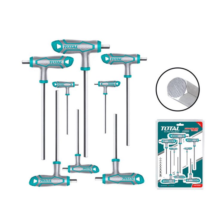 8 PCS T طقم مفتاح مسدس مسكة