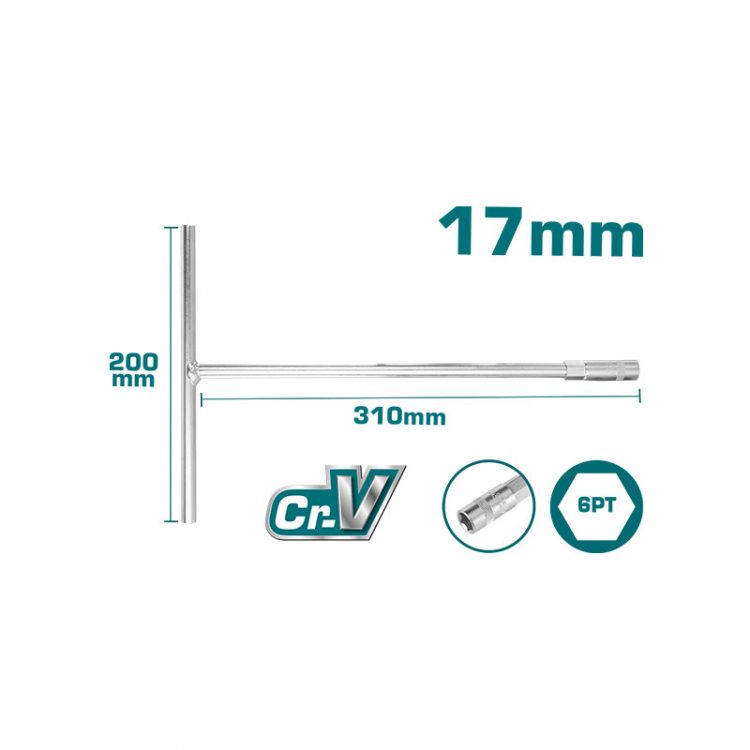 17mm T مفتاح مسدس مسكة