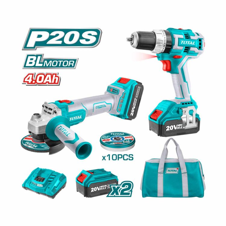 BL 20V مجموعة صاروخ+مقدح رجراج+2 بطارية كبيرة+شاحن+طقم ديسك