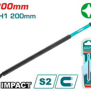 Impact PH1X200mm رأس مفك مقدح طويل