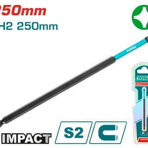 Impact PH2X250mm رأس مفك مقدح طويل